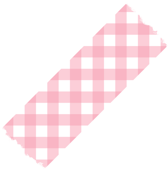 Pink Plaid Washi Tape Illustration